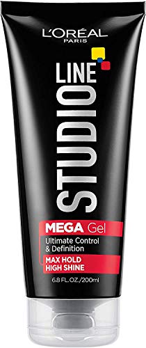 L’Oreal Paris Studio Line Mega Gel Max Hold for Unisex,Camellia,6.8 Fl Oz