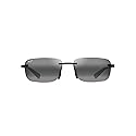 Maui Jim Men's & Women's Lanakila Polarized Rectangle Sunglasses, Matte Black W/Grey/Neutral Grey Polarized, Large