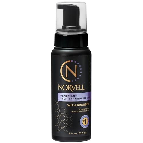 Norvell Venetian Sunless Self Tanner Mousse with Bronzer, 8 Fl Oz - Instant Self Tanning - Natural Looking - Anti-Orange - Fake Tan for Bronzing Glow Beauty and Personal Care Norvell Default Title