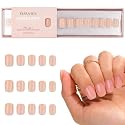 Kiara Sky Press On Nails | XPRESS PRO 100% Acrylic Nails | 30-Piece Kit Includes Nail Glue, Cuticle Pusher, File & Prep Pad | Square Short - Plane Beauty & Personal Care KIARA SKY