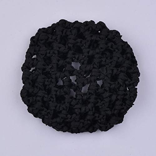 1PCS Black Rhinestone Satin Bow Barrette Bowknot Snood Net Barrette Hair Clip Bun Cover Hairnet Bowknot Decor French Hair Clip Women Girls Hair