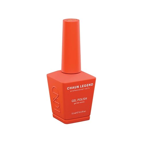 Chaun Legend Gel Nail Polish | No Pulp Please LG5164 (classic red-orange) | Soak Off UV LED Cure Gel Polish High Gloss 15ml Beauty & Personal Care Chaun Legend Professional Nails