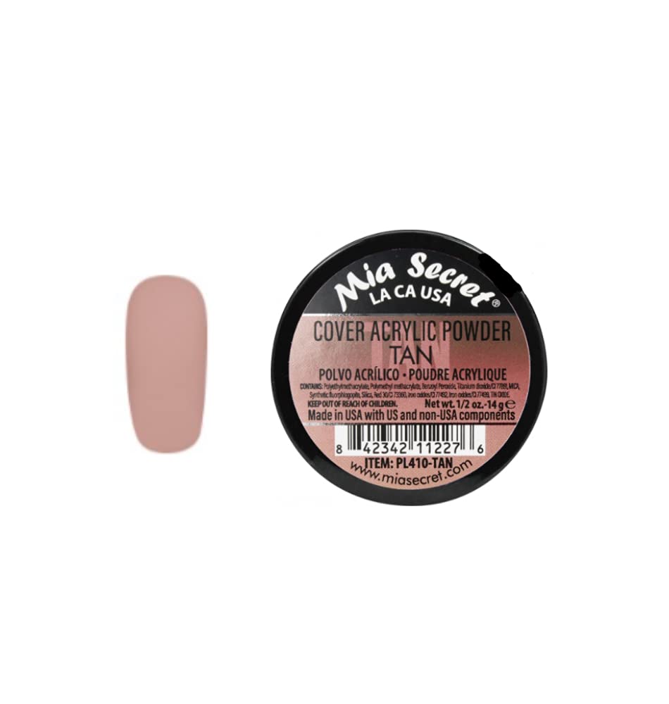 Mia Secret Cover Tan Acrylic Powder MADE IN USA Multiple Sizes (1/2 oz) Beauty & Personal Care Mia Secret