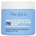 Pacifica Wake Up Beautiful Retinoid Night Cream - Overnight Anti-Aging Moisturizer with Hyaluronic Acid & Melatonin, Reduces Wrinkles & Fine Lines