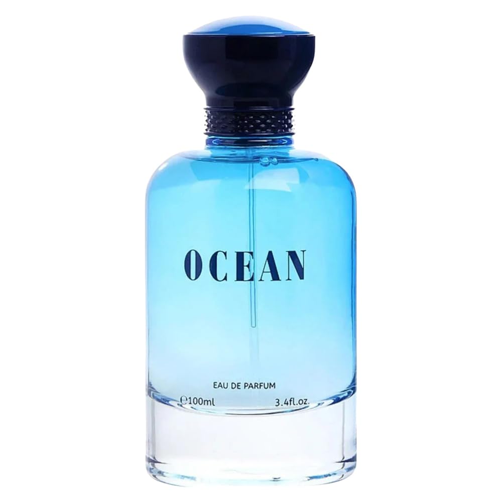 Bharara Beauty Ocean Eau de Parfum 3.4 Fl Oz / 100 ml | Fresh Aquatic Perfume for Women | Long Lasting Marine Citrus Scent | Clean Everyday Fragrance