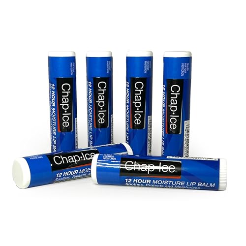 Moisturizing Lip Balm SPF 15 - 6 Pack Lip Balm Sticks, Hydrating & Protective Formula