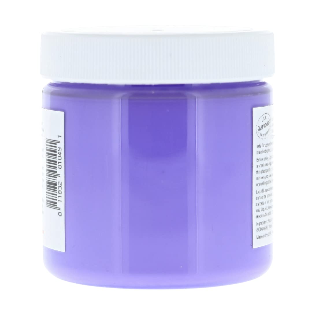 Purple 4 Oz - Liquid Latex Body Paint, Ammonia Free No Odor, Easy On and Off, Cosplay Makeup, Creates Professional Monster, Zombie Arts, Face Paint