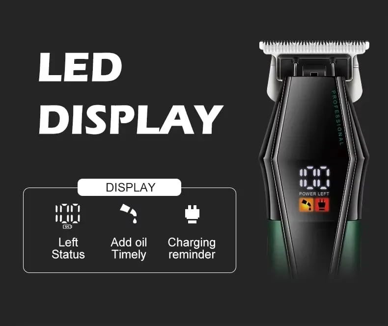 QDKVTNDJZ Hair Clippers for Men Professional, Cordless Electric Trimmer with 8 Guide Combs, LED Digital Display Cutting Kit, Barber & Home Beauty and Personal Care QDKVTNDJZ