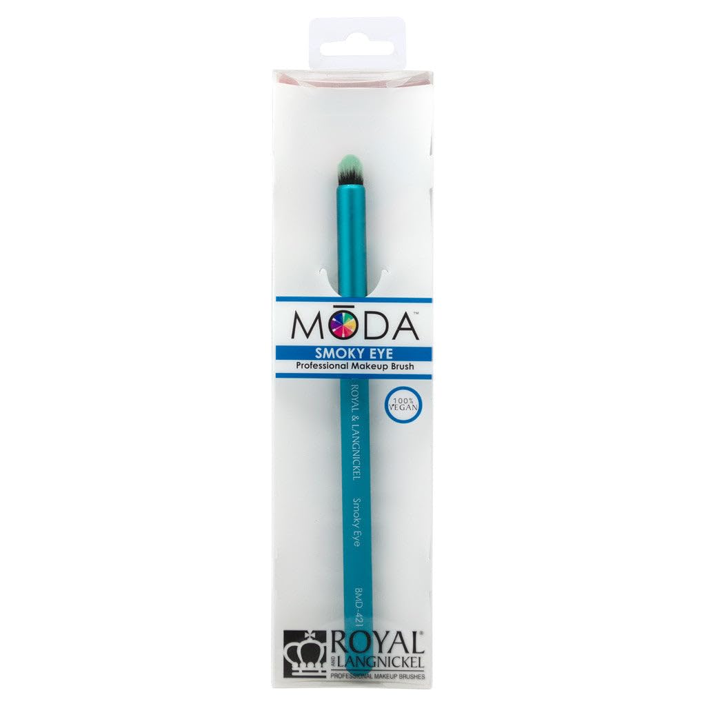 MODA Smoky Eye Makeup Brush - Soft Vegan Brush for Blending & Smudging Eyeshadow - Cruelty-Free Synthetic Filaments