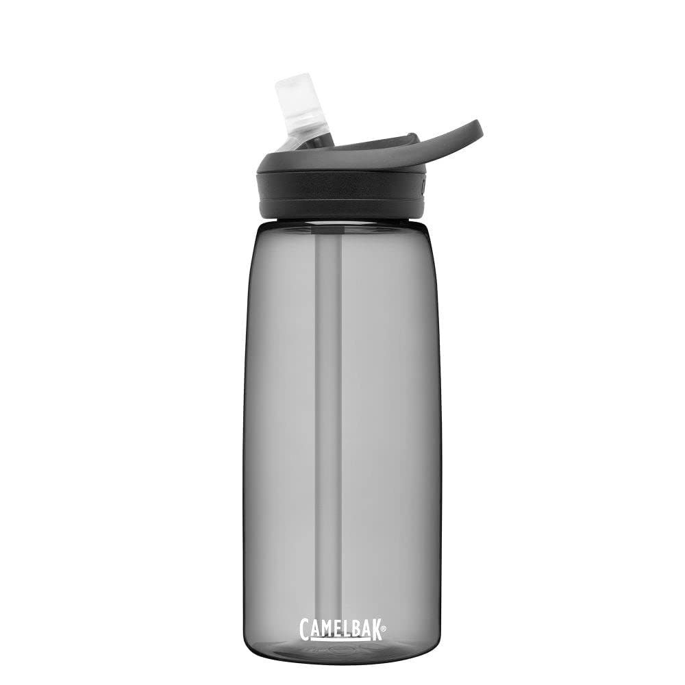 CamelBak Eddy+ Bite Valve Straw Tritan Renew Water Bottle Charcoal, 32oz