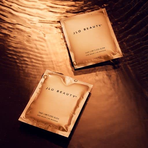 JLO BEAUTY Hydrating Sheet Face Mask, 2-Piece Facial Masks with Glow Serum, Helps Brighten, Smooth & Refresh Skin, Moisturizing Self Care Skincare