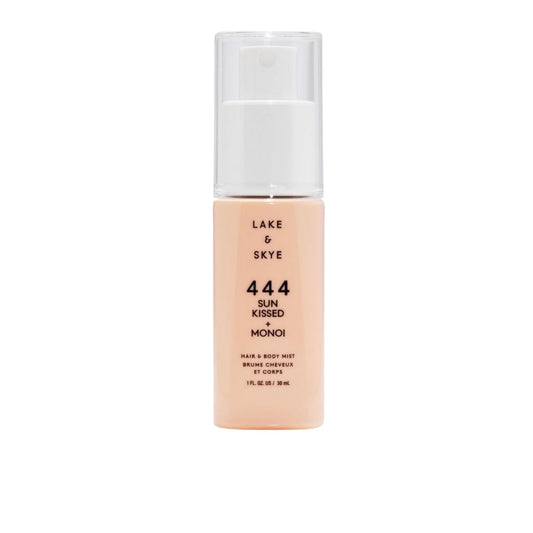Lake & Skye 444 Sun Kissed + Monoi Hair & Body Mini Mist - Travel Size, Hydrating, Fruity, Floral, Clean Musk- 1 fl oz