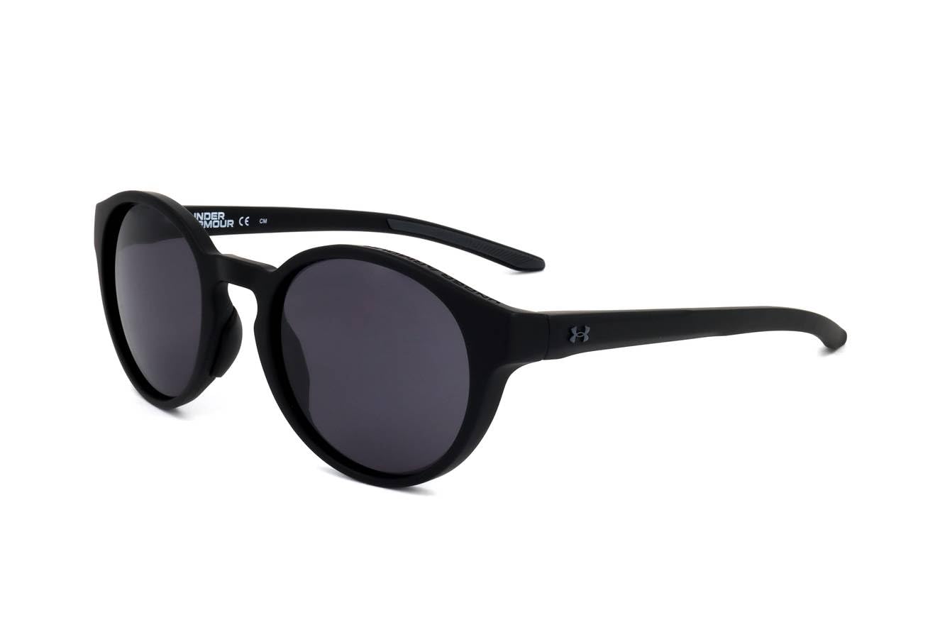 Under Armour UA 0006/S Round Sunglasses, Matte Black/Grey, 52mm, 22mm
