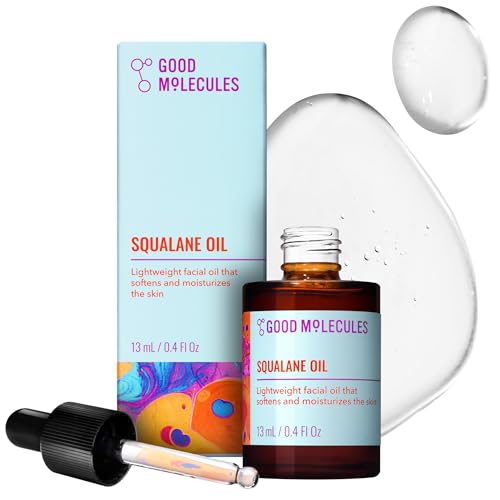 Good Molecules Squalane Oil - 100% Natural Squalane Oil Non-Greasy Moisturizer for Face, Skin, and Hair - Skin Firming, Ultra Hydrating Facial Skin Beauty and Personal Care Good Molecules Default Title
