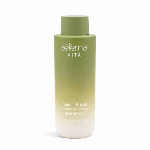 Aeterna VITA Intense Repair Keratin Shampoo for Dry Damaged Hair | Thyme, Ginseng Root Extract | Color-Safe - 250 ml
