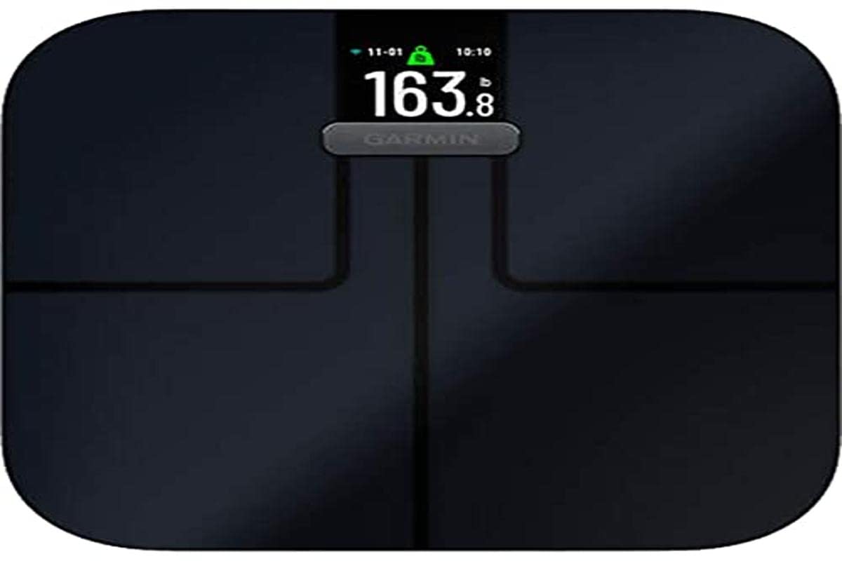 Garmin Index S2, Smart Scale with Wireless Connectivity, Measure Body Fat, Muscle, Bone Mass, Body Water and More, Black (Renewed) (Renewed)