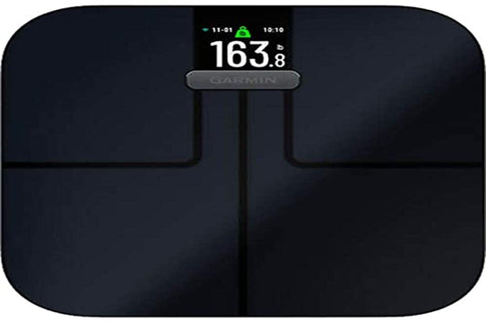 Garmin Index S2, Smart Scale with Wireless Connectivity, Measure Body Fat, Muscle, Bone Mass, Body Water and More, Black (Renewed) (Renewed)