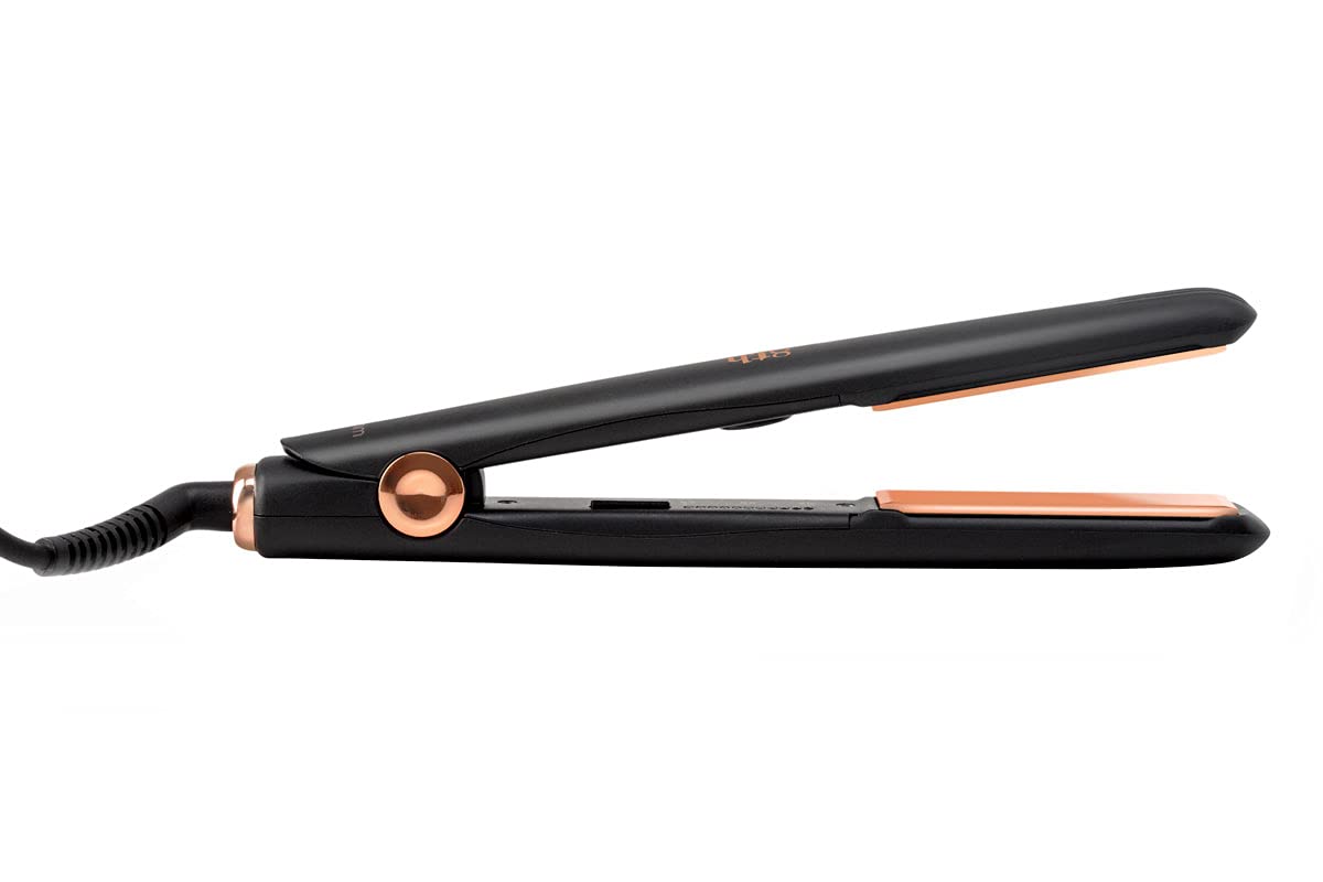 Elchim 8th Sense Styler: Hair Straightener with Titanium & Ceramic Plates, Dual-Universal Voltage, Flat Iron with 11 Heat Settings, Travel Bag