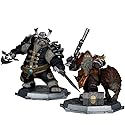 McFarlane Toys - World of Warcraft Dwarf Hunter: Beastmaster & Marksman and Pandaren: Monk & Rogue 1:12 Scale Posed Figure Deluxe 2pk Gold Label