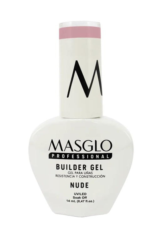 MASGLO Professional Builder Gel Nude, Nail Extension Formula, Self-Leveling Soak-Off Gel, Vegan UV/LED Sculpting System, Strong & Natural-Look Finish Beauty and Personal Care MASGLO
