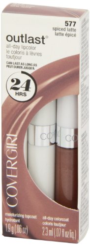 CoverGirl Outlast All Day Two Step Lipcolor, Spiced Latte 577, 0.13 Ounce