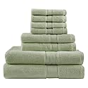 Madison Park 800GSM Bathroom Towel Set of 8 100% Cotton Bath Towel Set for Bathroom Luxurious Highly Absorbent 2 Bath Towels 2 Hand Towels 4…