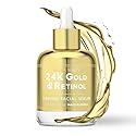 Bella Beauty 24K Gold & Retinol Face Serum - Reduces Age Spots, Fine Lines & Wrinkles, Lifting & Firming - Dermatologist Tested, Cruelty-Free Korean