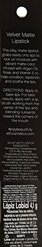 e.l.f. Velvet Matte Lipstick Blushing Brown 82671 0.14oz