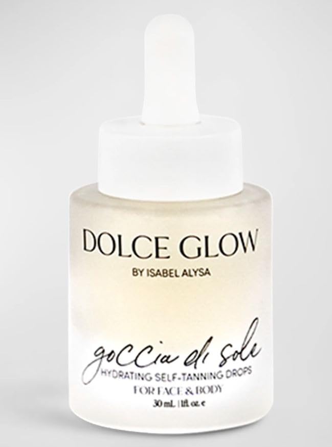 DOLCE GLOW Goccia De Sole Hydrating Tanning Drops Face And Body, 1 oz.