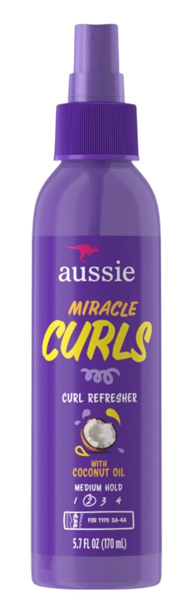 Aussie Miracle Curls Refresher 5.7 Ounce Pump (Maximum Hold) (170ml) (6 Pack)