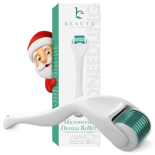 Derma Roller for Scalp, Beard & Face - Microneedling Roller with 540 Titanium 0.25mm Micro Needles, Microneedle Tool for Hair, Skincare Tools
