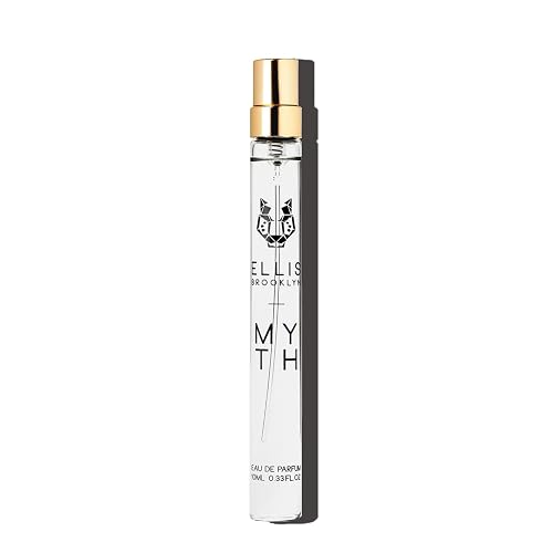 Ellis Brooklyn MYTH Eau de Parfum, Travel Spray, Jasmine Musk Perfume for Women, Clean, Vegan, Paraben-Free, Long Lasting, Notes of Bergamot, Tiger