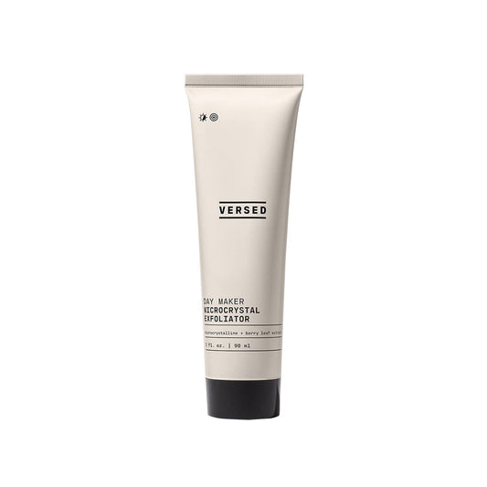Versed Day Maker Microcrystal Exfoliating Cleanser - Creamy Facial Wash Helps Clear Dead Skin Cells Microcrystalline, Biodegradable Alternative