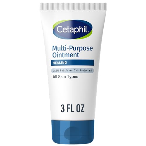 CETAPHIL Healing Ointment, 3 oz, For Dry, Chapped, Irritated Skin, Heals and Protects, Soothes Cracked Hands and Chapped Lips, Hypoallergenic