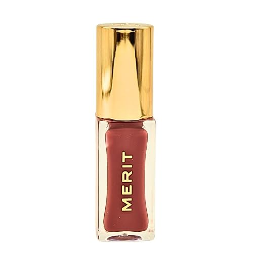 Merit Shade Slick Classics Tinted Lip Oil - Pink Beet (cool pink) 0.23 oz / 7 ml