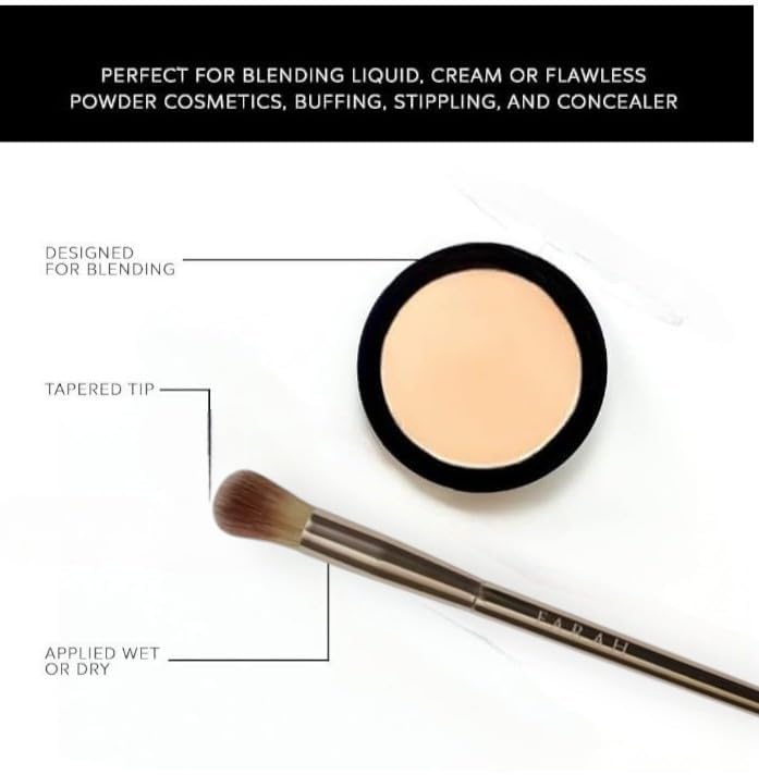 F.A.R.A.H® Rendezvous™ Eye Contour Brush 635E - Tapered Blending Brush for Eyeshadow Application - Vegan & Cruelty-Free
