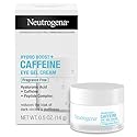 Neutrogena Hydro Boost + Eye Cream for Dark Circles & Puffiness, Under Eye Cream with Caffeine, Hyaluronic Acid and Peptides, Fragrance Free, 0.5 oz