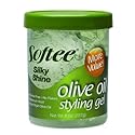 Softee Silky Shine Olive Oil Styling Gel, 8 Oz