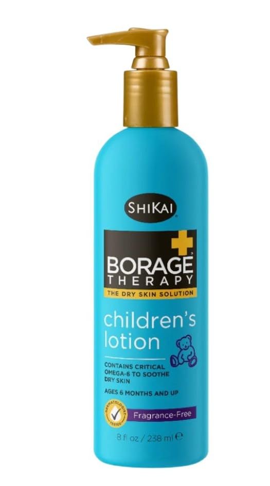 Shikai Borage Dry Skin Therapy Childrens Lotion - 8 Oz, 4 pack