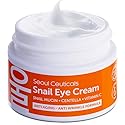 SeoulCeuticals Korean Snail Mucin Eye Cream - 97.5% Snail Filtrate K Beauty Anti Aging Under Eye Anti Wrinkle Eye Treatment Cream 0.5oz