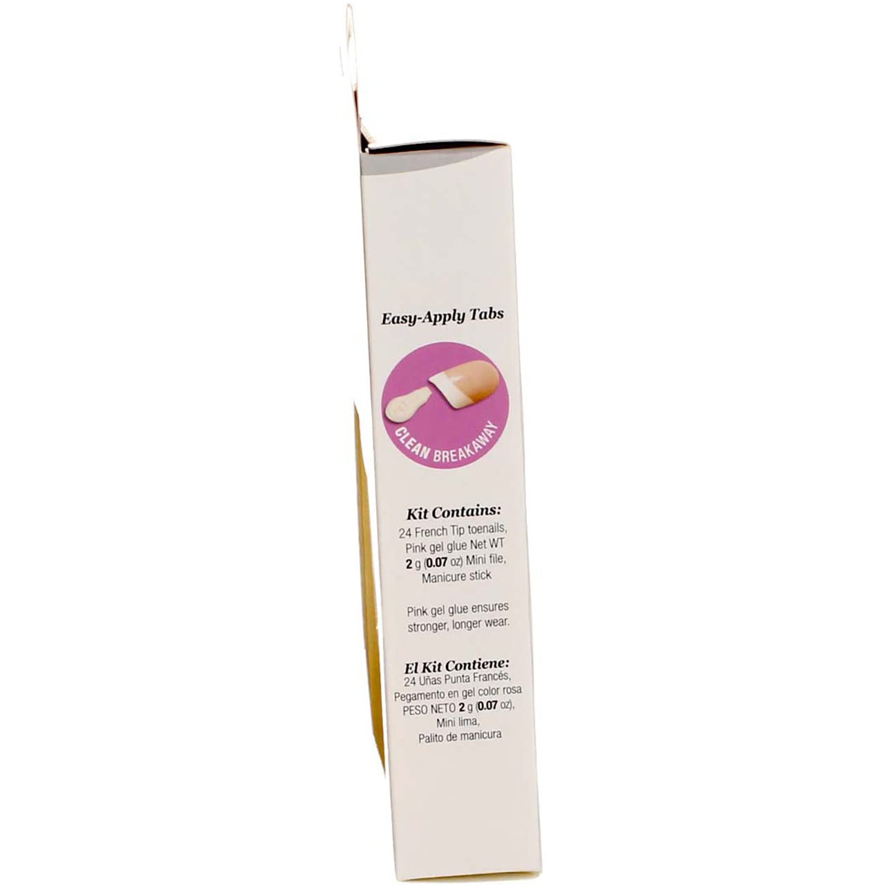 Kiss Everlasting French Toenail Kit Real Short 24 Nail (6 Pack)
