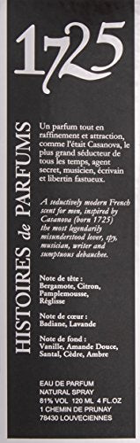 Histoires de Parfums 1725 Eau De Parfum Spray,4 Fl Oz