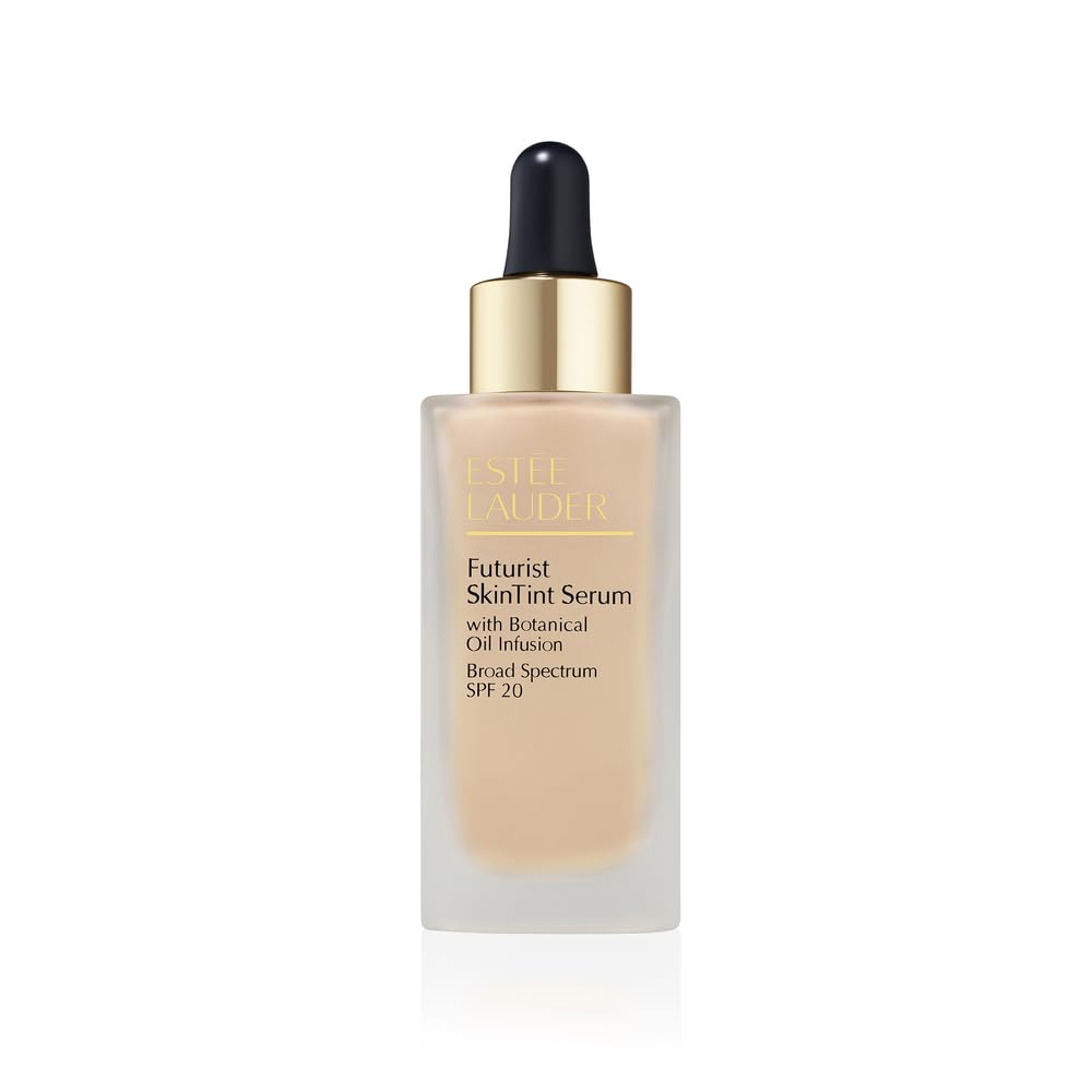Estée Lauder Futurist Skin Tint Serum Foundation SPF 20 with Glycerin | Light Coverage, 1.0 Fl Oz, 0N1 Alabaster