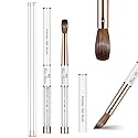 Shine Chance Acrylic Nail Brush Size 8, 100% Real Kolinsky Art Nail Brush for Acrylic Powder Application, Handmade Women Manicure Nail Extension Tool