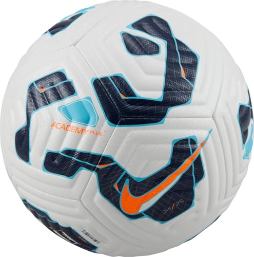 Nike Football Academy Plus - Fa24, White/Blackened Blue/Hyper Crimson, FZ2632-100, 5