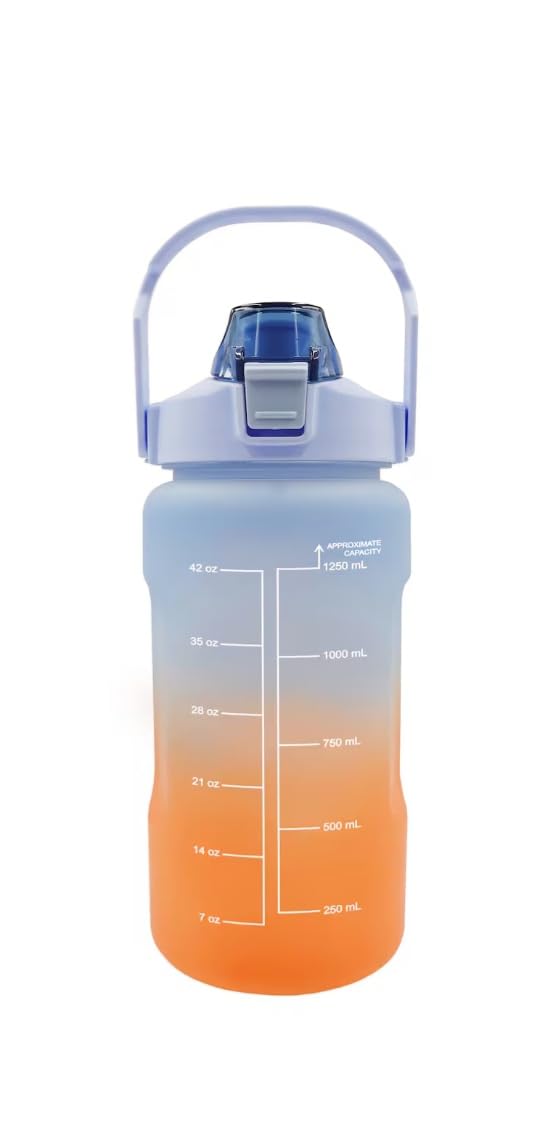 Greenbrier Ombre Water Bottles with Hydration Measurements and Flip-Top Lids, 48-oz. - 1 Bottle - colors vary