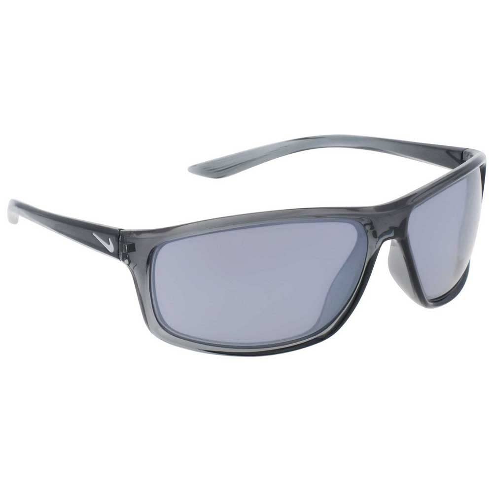 Nike Adrenaline Rectangular Sunglasses, Dark Grey, 66/15/135