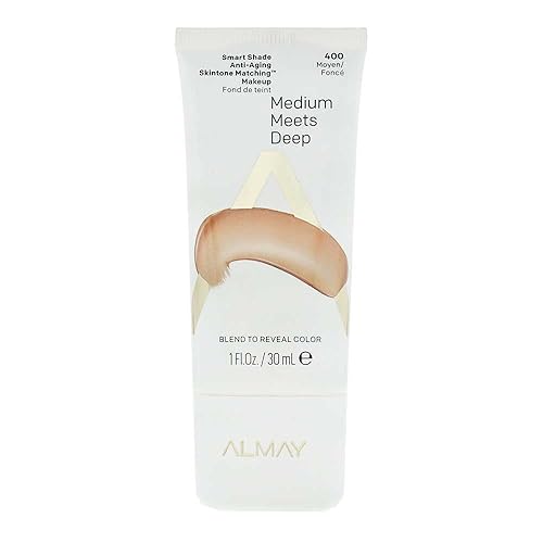 Almay Smart Shade Anti-Aging Skintone Matching Makeup, Hypoallergenic, Cruelty Free, Oil Free, -Fragrance Free, Dermatologist Tested Foundation with SPF 20, 1oz