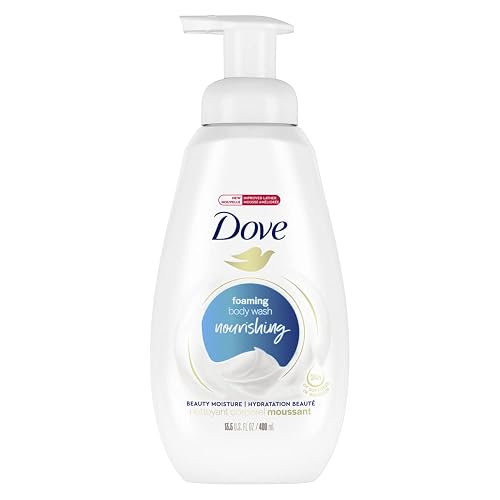 Dove Shower Foam Deep Moisture Foaming Body Wash, 13.5 Fl Oz (Pack of 4)