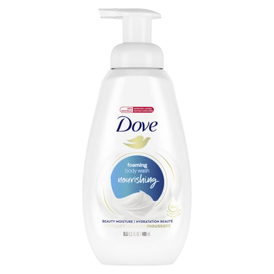 Dove Shower Foam Deep Moisture Foaming Body Wash, 13.5 Fl Oz (Pack of 4)